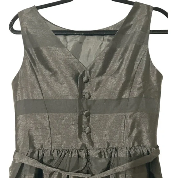 NWT Taylor Sleeveless Organza Little Black Cocktail Dress Sz 6 - Picture 10 of 13